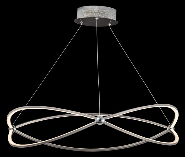 Lampada pendente Modern in Metallo Weave Nickel