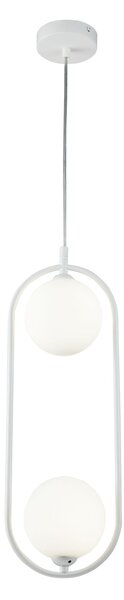 Lampada pendente Modern in Metallo Ring Bianco