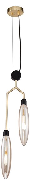 Lampada pendente Modern in Metallo Ventura Opaco Oro