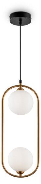 Lampada pendente Modern in Metallo Ring Ottone