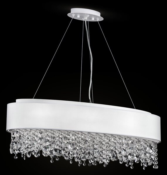 Lampada pendente Modern in Metallo Manfred Bianco