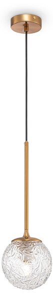 Lampada pendente Modern in Metallo Ligero Ottone