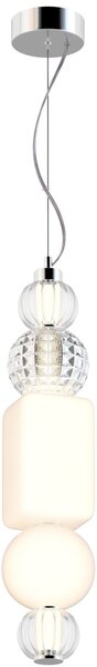 Lampada pendente Pendant in Metallo Collar Cromo