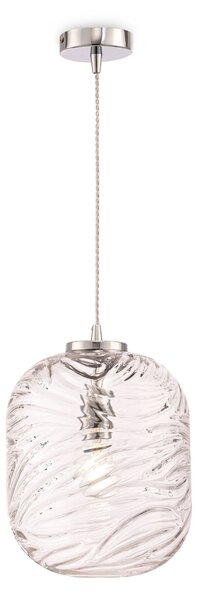 Lampada pendente Pendant in Metallo Dunas Cromo