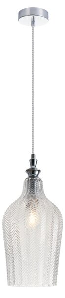 Lampada pendente Pendant in Metallo Festa Cromo