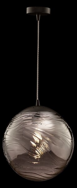 Lampada pendente Pendant in Metallo Dunas Opaco Nero