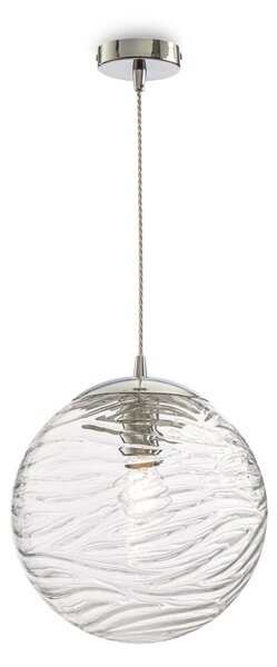 Lampada pendente Pendant in Metallo Dunas Cromo