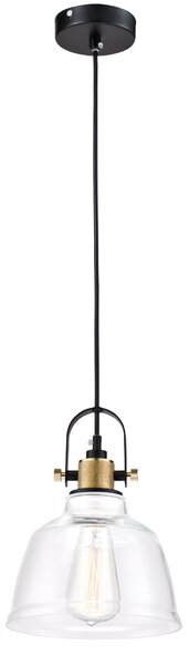 Lampada pendente Pendant in Metallo Irving Nero