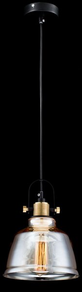 Lampada pendente Pendant in Metallo Irving Nero
