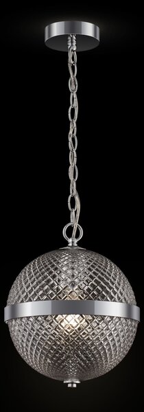 Lampada pendente Neoclassic in Metallo Yonkers Cromo