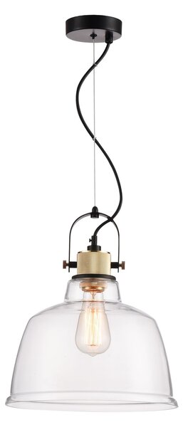 Lampada pendente Pendant in Metallo Irving Nero