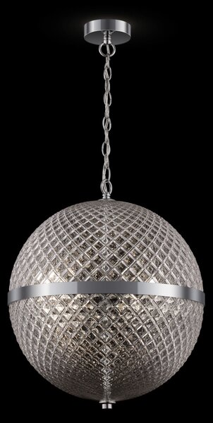 Lampada pendente Neoclassic in Metallo Yonkers Cromo