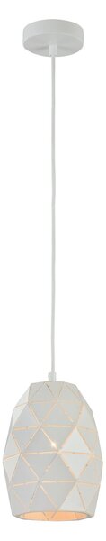 Lampada pendente Pendant in Metallo Louvre Bianco