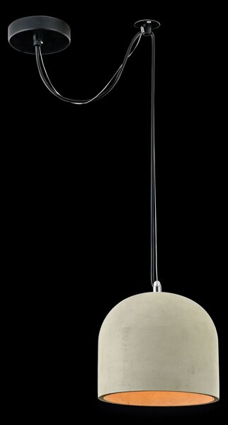 Lampada pendente Loft in Metallo Broni Nero