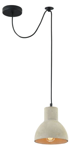 Lampada pendente Loft in Metallo Broni Nero
