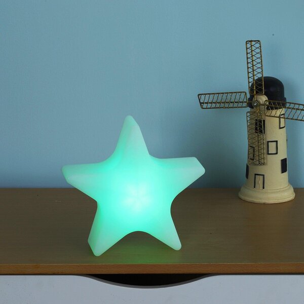 Lampada Led da Tavolo a Stella 6 colori 20x20x7 cm con Telecomando