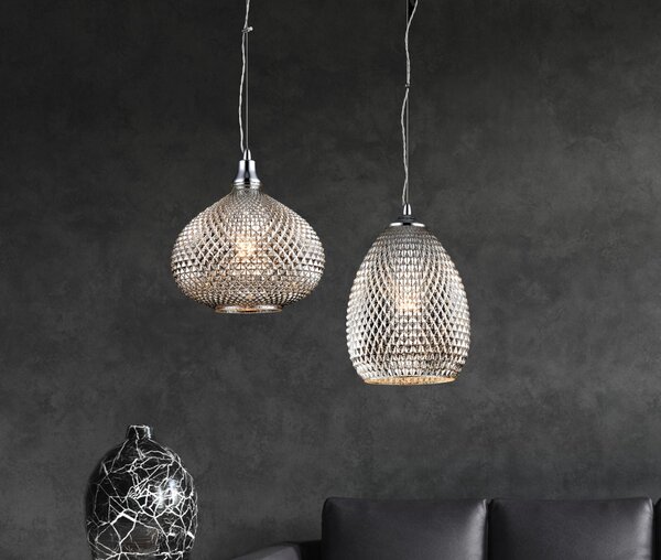 Lampada pendente Pendant in Metallo Moreno Cromo