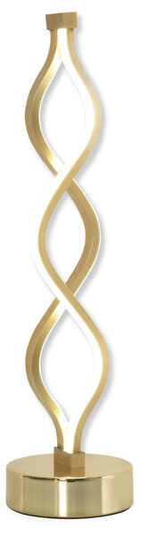 Lampada da Comodino Abat Jour a LED 12W Ø12,5x45 cm Oro