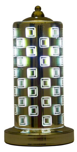 Lampada Lexington 3D Ø17x34 cm Metallo e Vetro