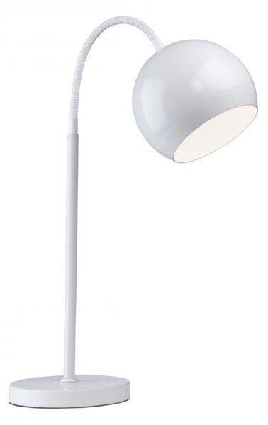 Paralume Ball da Tavolo Bianco 25x14x55 cm Metallo Bianco