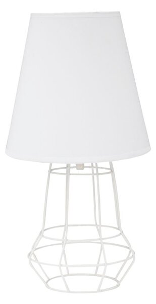 Lampada da Tavolo Indianapolis Ø20x37 cm in Ferro e Tessuto