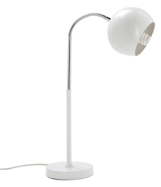 Paralume Ball da Tavolo Bianco 25x14x55 cm Metallo Bianco