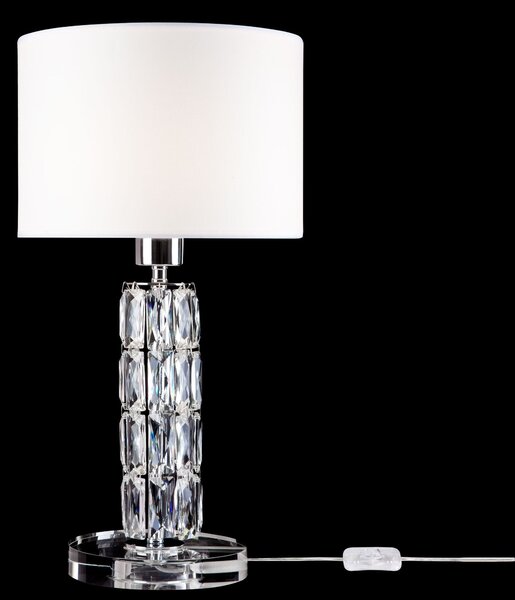 Lampada da tavolo Modern in Metallo e Vetro Talento Cromo