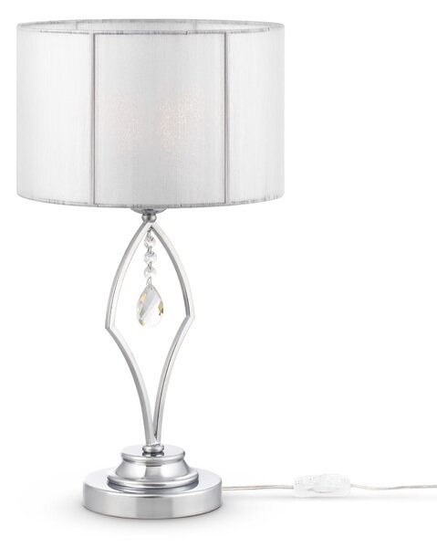 Lampada da tavolo Neoclassic in Metallo Miraggio Cromo