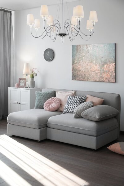 Lampada da tavolo Modern in Metallo Florero Cromo