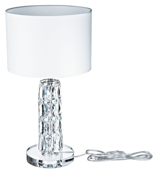 Lampada da tavolo Modern in Metallo e Vetro Talento Cromo