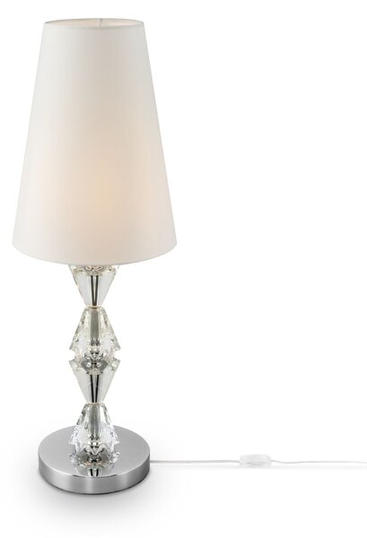 Lampada da tavolo Modern in Metallo Florero Cromo