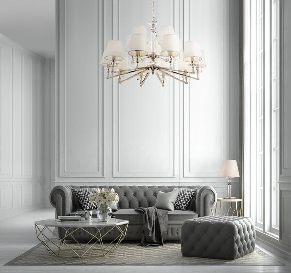 Lampada da tavolo Neoclassic in Metallo Beira Nickel