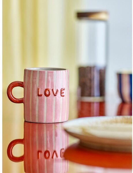 Tazza rosa in ceramica 325 ml Cherish – Bloomingville