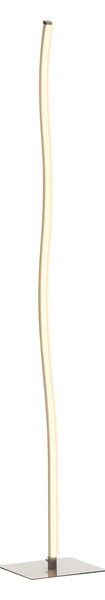 Lampada a LED da Terra a Stelo 144 cm 12W Bianco Caldo Argento
