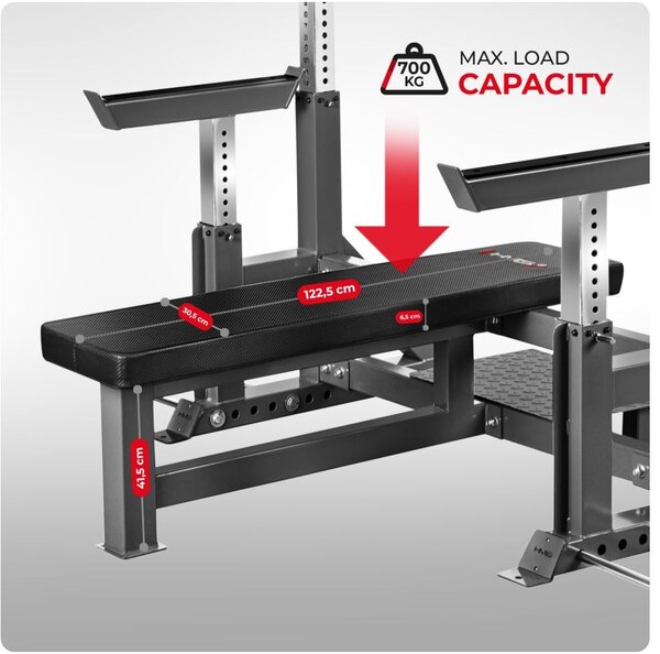 Panca fitness professionale fino a 700 kg HMS