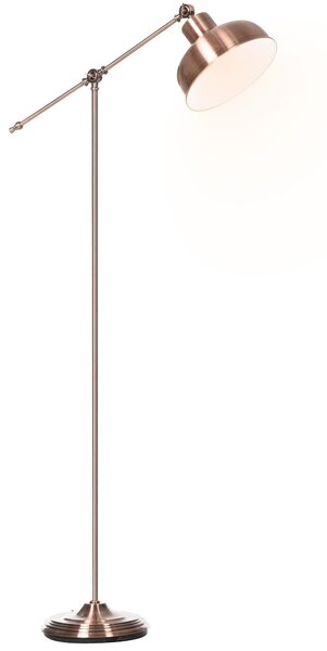 Lampada da Terra con Paralume E27 in Metallo Bronzo