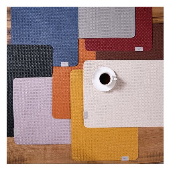 Maison Sucrée Sottopiatto Decorativo Vinile Intrecciato Legame var.10 Bordò 33x45