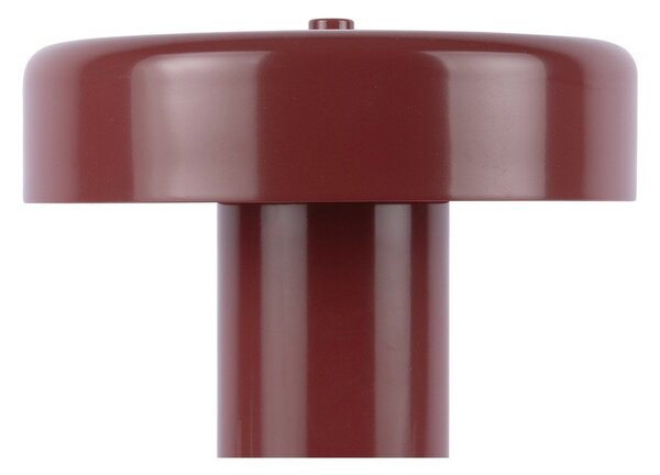 Lampada da tavolo burgundy in metallo (altezza totale 26 cm) Riqueza Palo – Leitmotiv