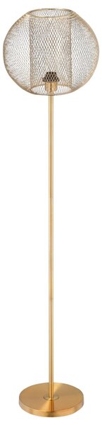 Lampada da Terra Ø35x150 cm E27 Paralume Sferico Oro