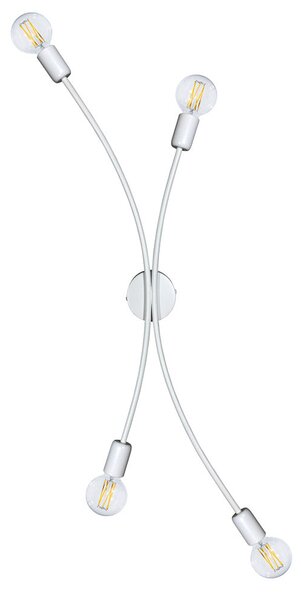 Plafoniera 4xE27 Montatura Verniciata Bianco E-Energy Daniela