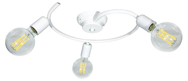 Plafoniera 3xE27 Montatura Verniciata Bianco E-Energy Daniela