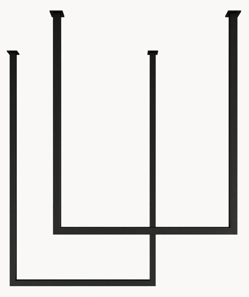 Set di 2 portasciugamani da soffitto in acciaio Tensi