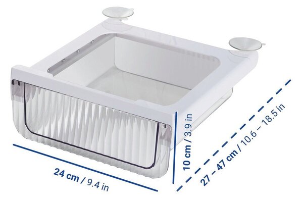 Organizer per il frigorifero in plastica 27x24 cm Kira – Wenko