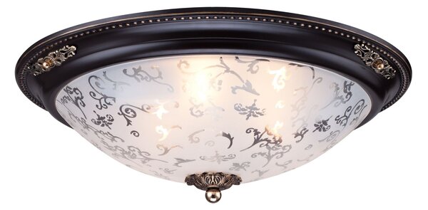 Plafoniera Ceiling & Wall in Metallo Diametrik Marrone con Oro