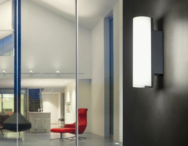 Applique da Esterno a LED 10W a Tubo Sovil Polar Grigio