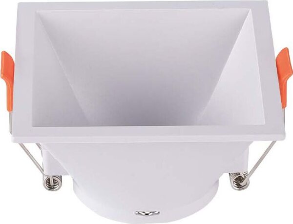V-TAC VT-927 Portafaretto LED GU10 da Incasso quadrato a cono porta faretto corpo bianco - sku 6638