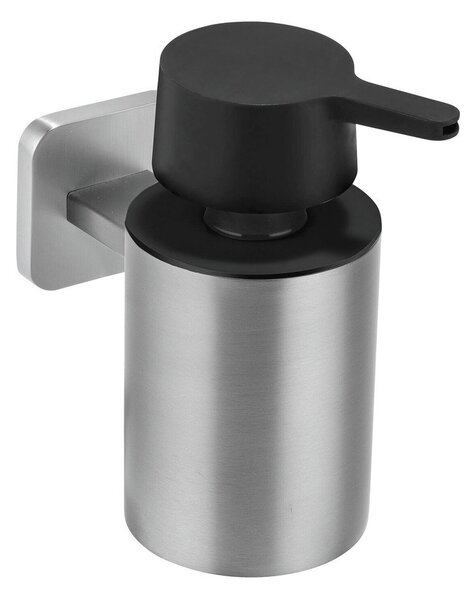 Dispenser per sapone senza foratura color argento opaco in acciaio inox con aggancio Turbo-loc Porto – Wenko