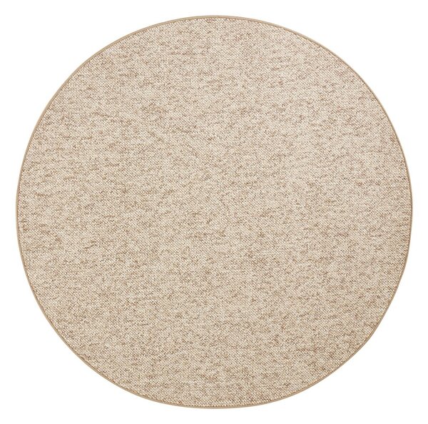 Tappeto rotondo marrone chiaro ø 133 cm Wolly - BT Carpet