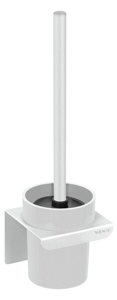Scopino WC senza foratura bianco in plastica con aggancio Turbo-loc Lizan – Wenko