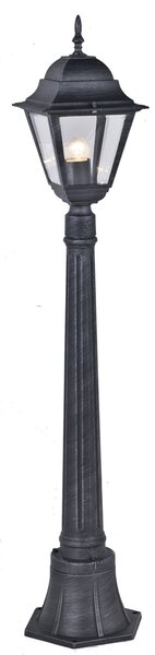 Paletto da Esterno Lampione H110 cm Bauer New York Grigio